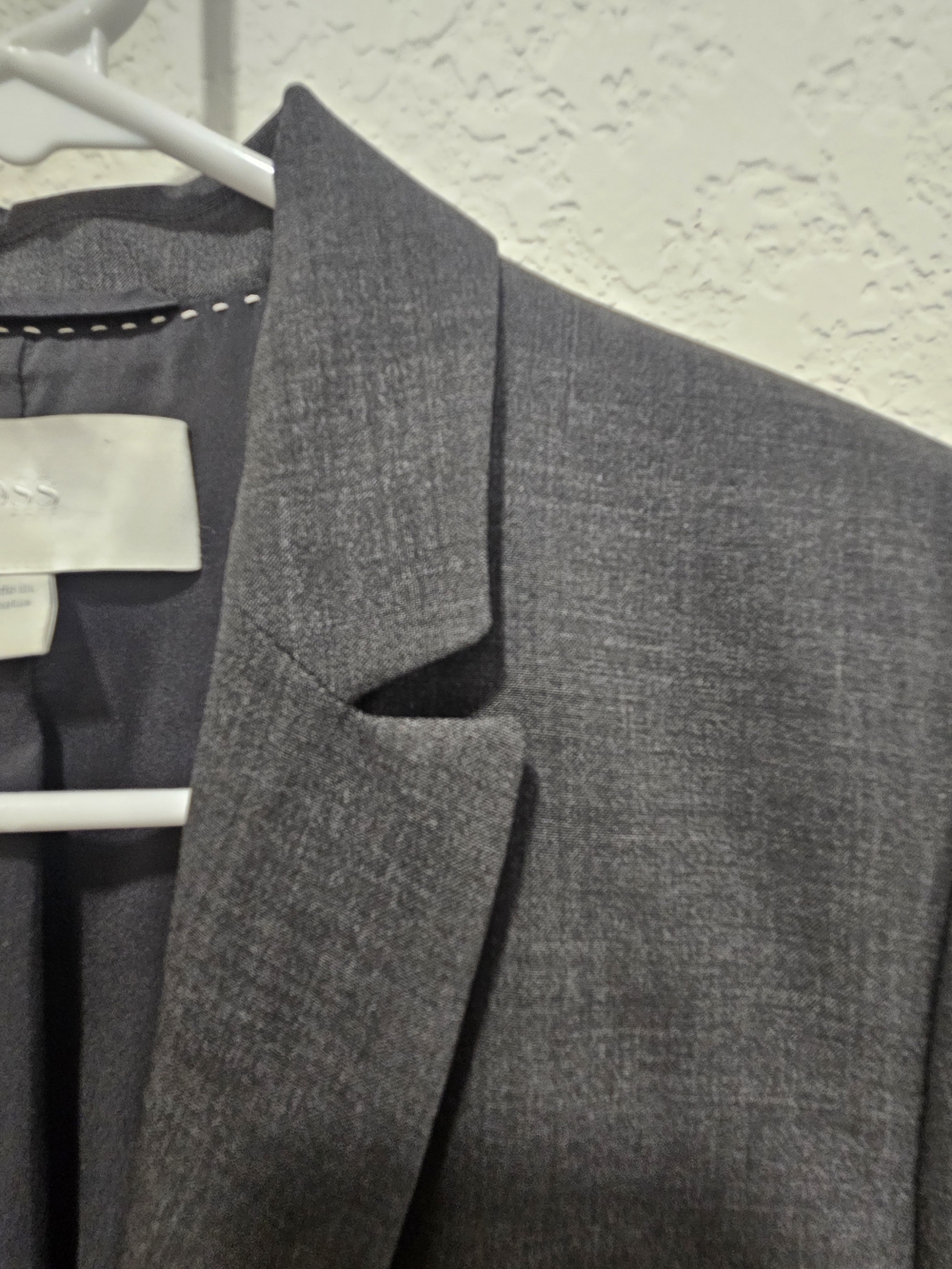 Boss Gray Single-Button Women's Blazer - Picture 5 of 11